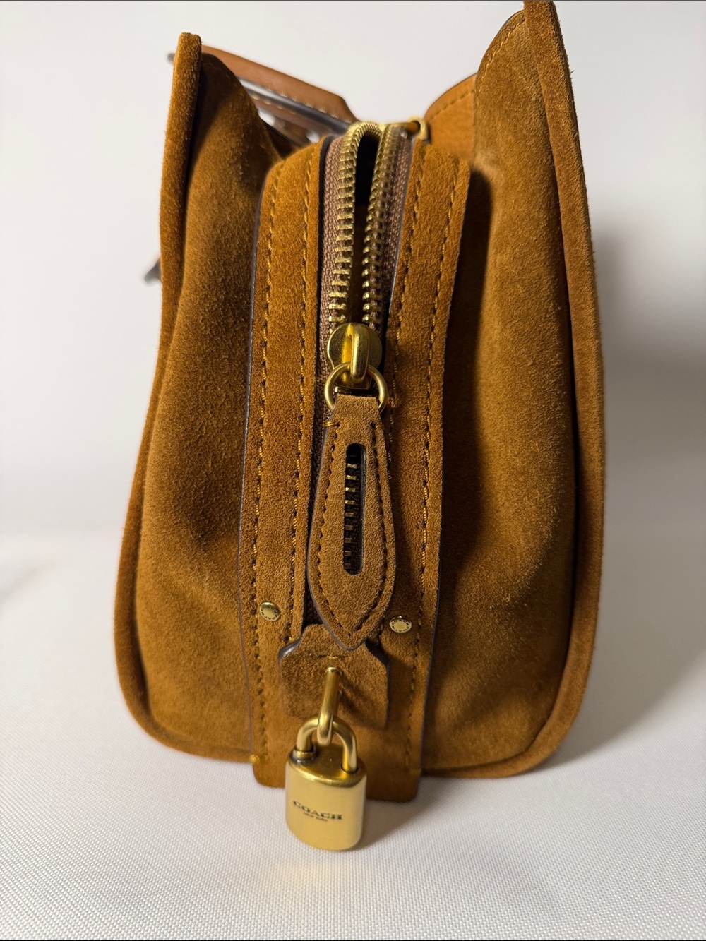 Coach Rogue 31 in Warm Brown Suede - Picture 5 of 9